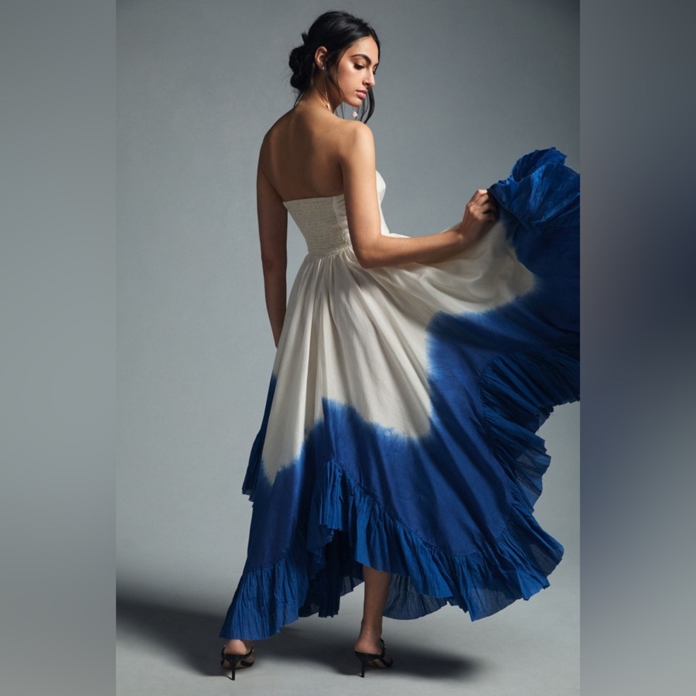 Anthropologie Samant Chauhan Dip-Dyed Maxi Dress - Picture 2 of 7